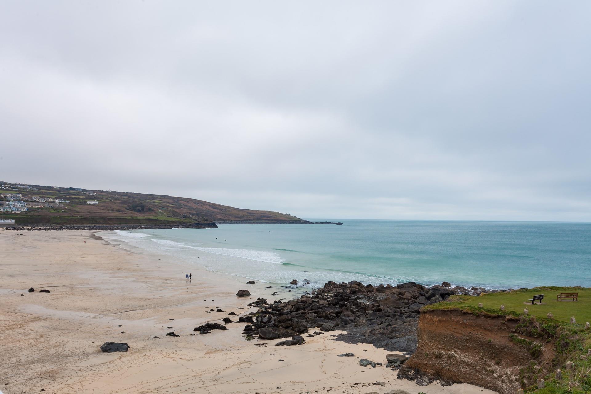 Whether you visit in summer or winter, Porthmeor beach is beautiful to explore any time of year.