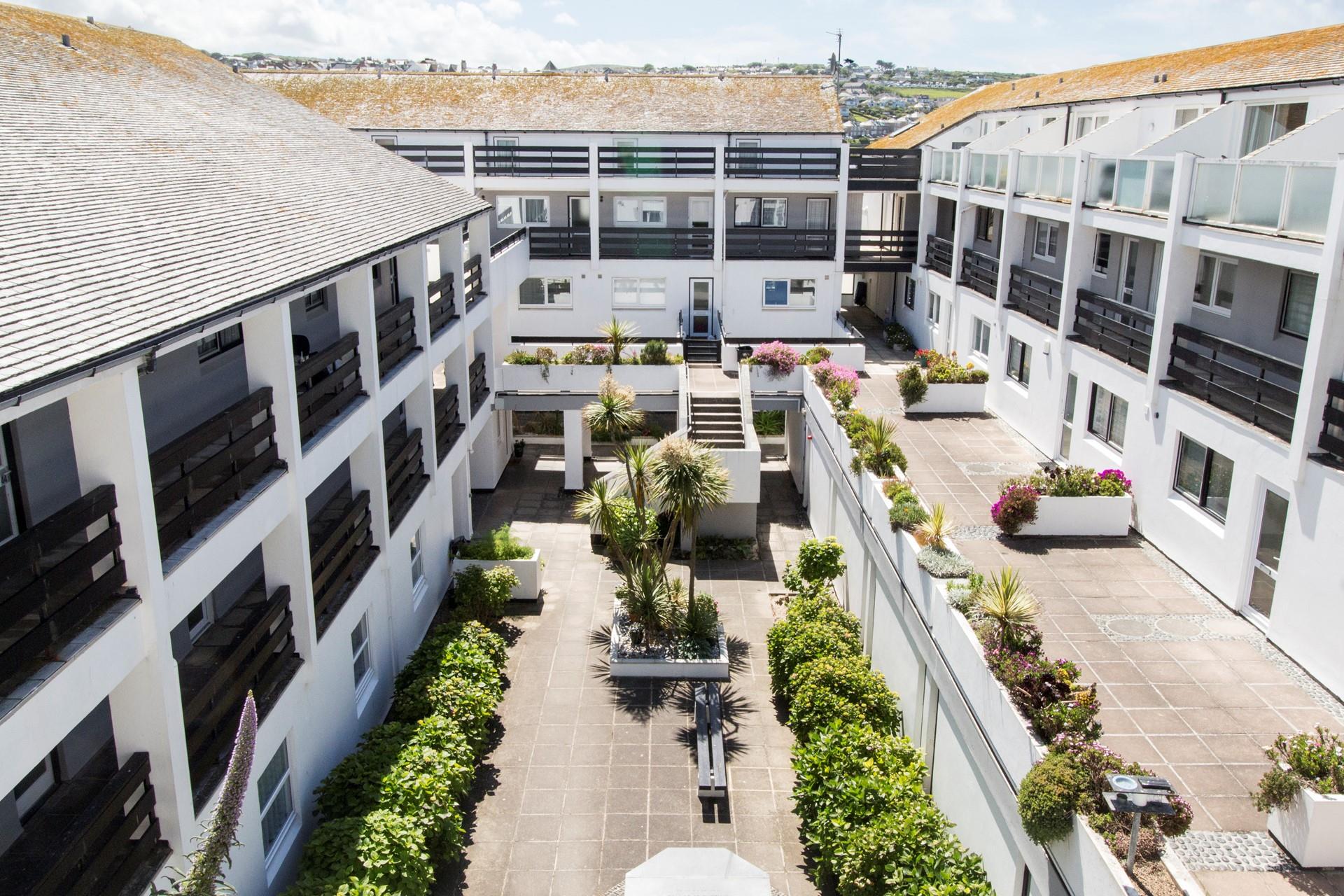 St Nicholas Court complex is ideally located next to Porthmeor beach.
