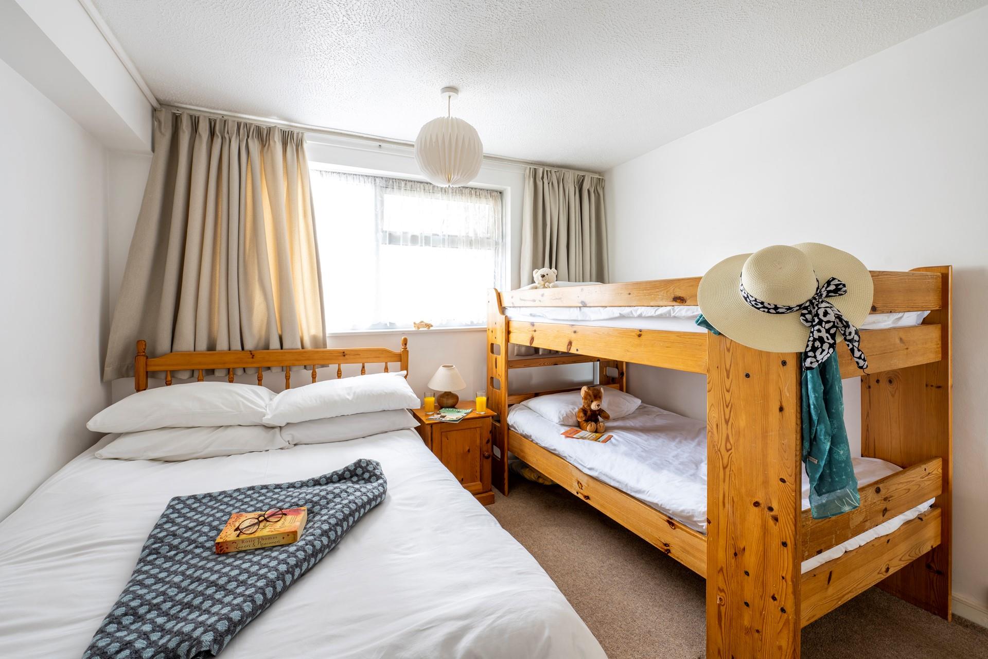 Bedroom 3 has bunk beds perfect for the little ones.