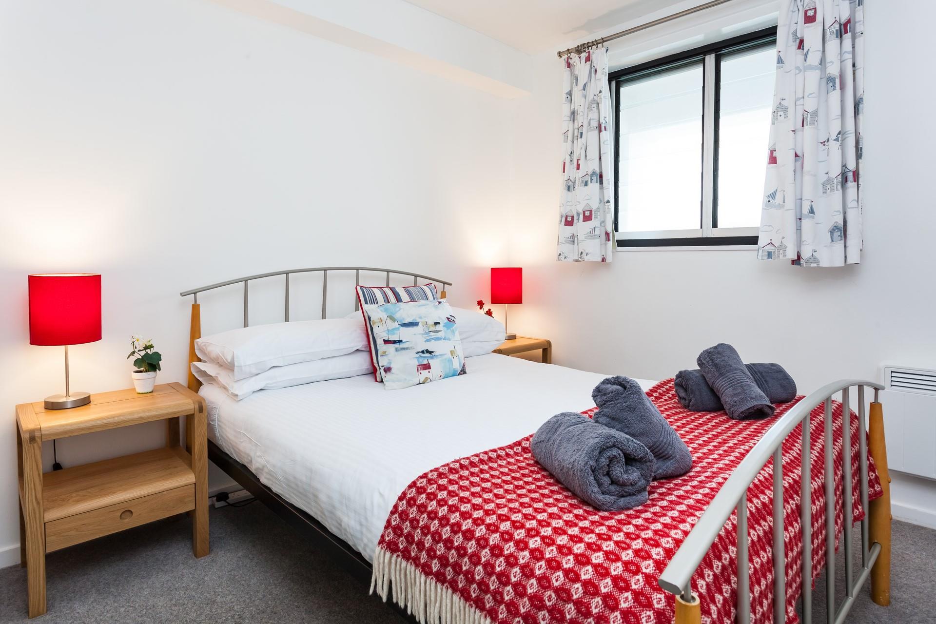 After a day spent on the beach, settle into bed for a restful night's sleep.