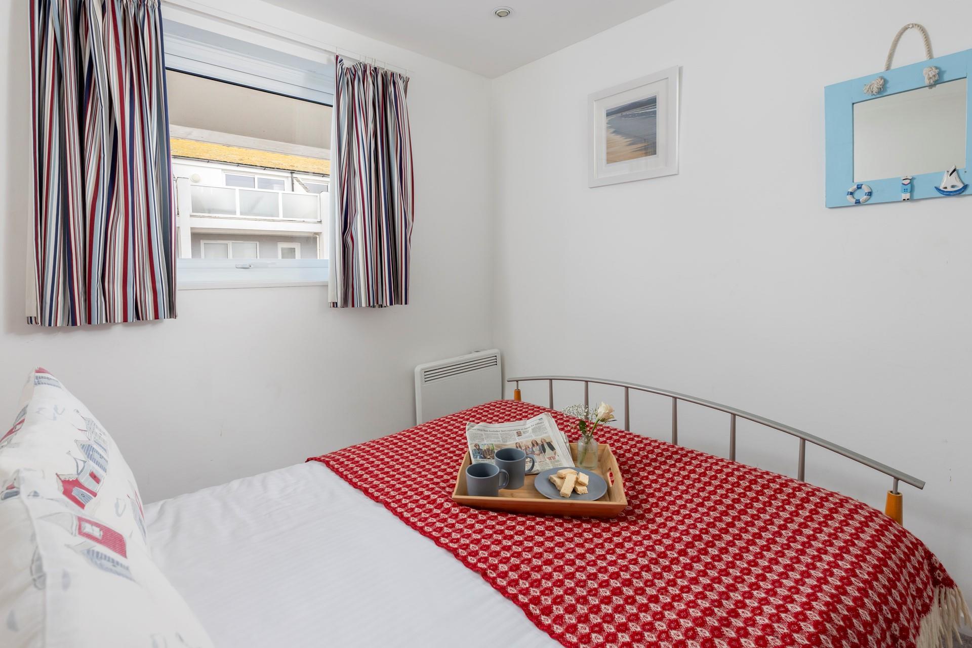 After a day spent on the beach, settle into bed for a restful night's sleep.