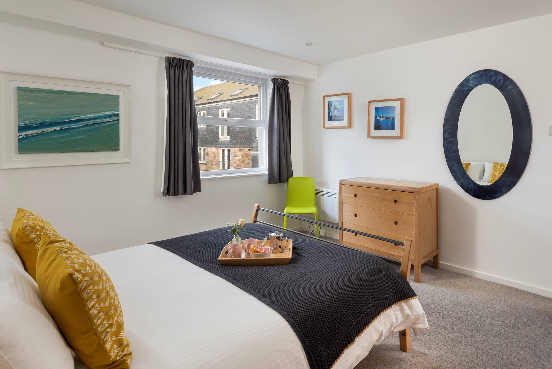 Tuck into bed after a memorable day in St Ives.