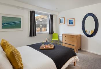 Tuck into bed after a memorable day in St Ives.