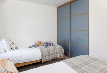 There is plenty of wardrobe space in bedroom 3.