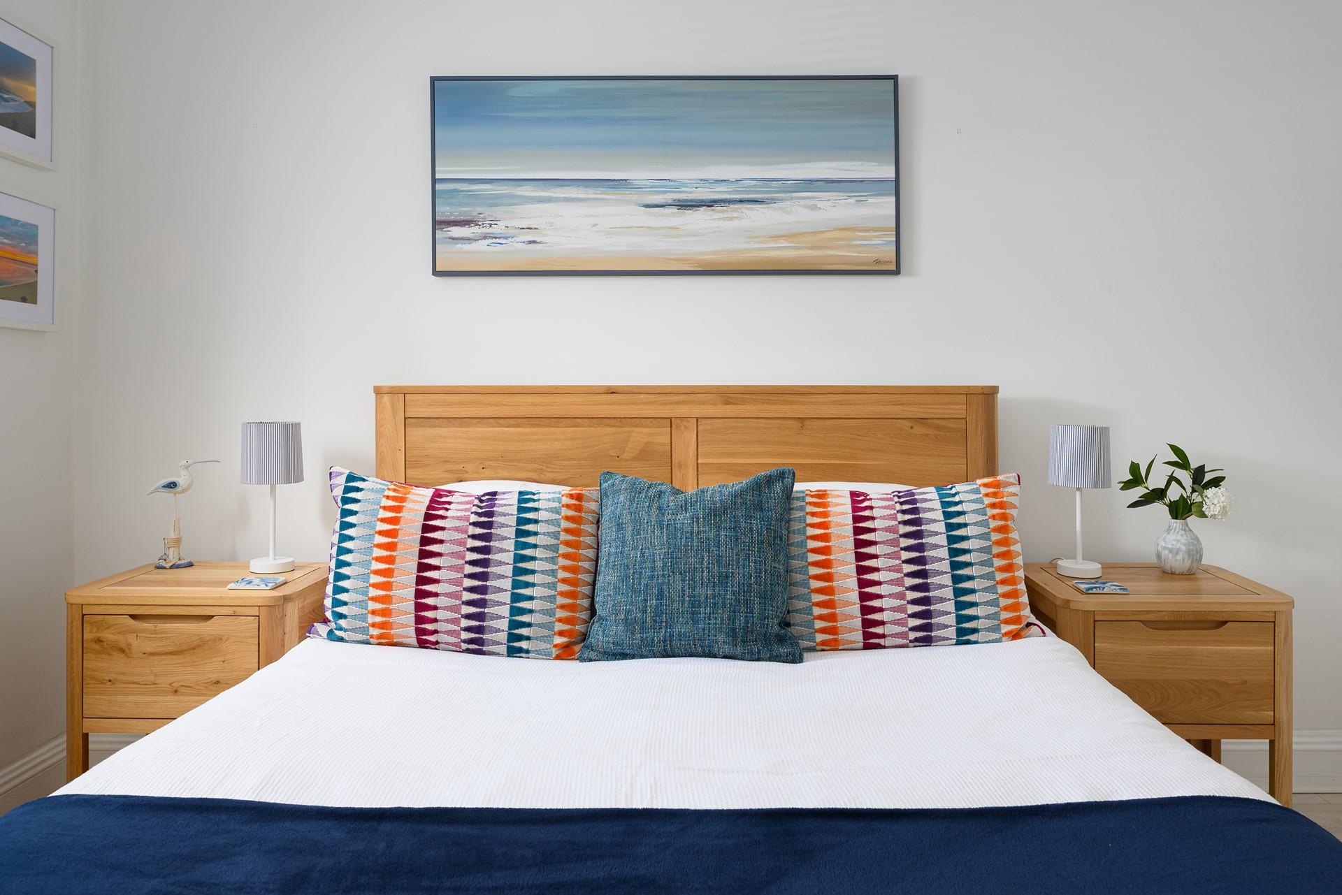 The soft colours and welcoming atmosphere are sure to help you drift off to sleep.