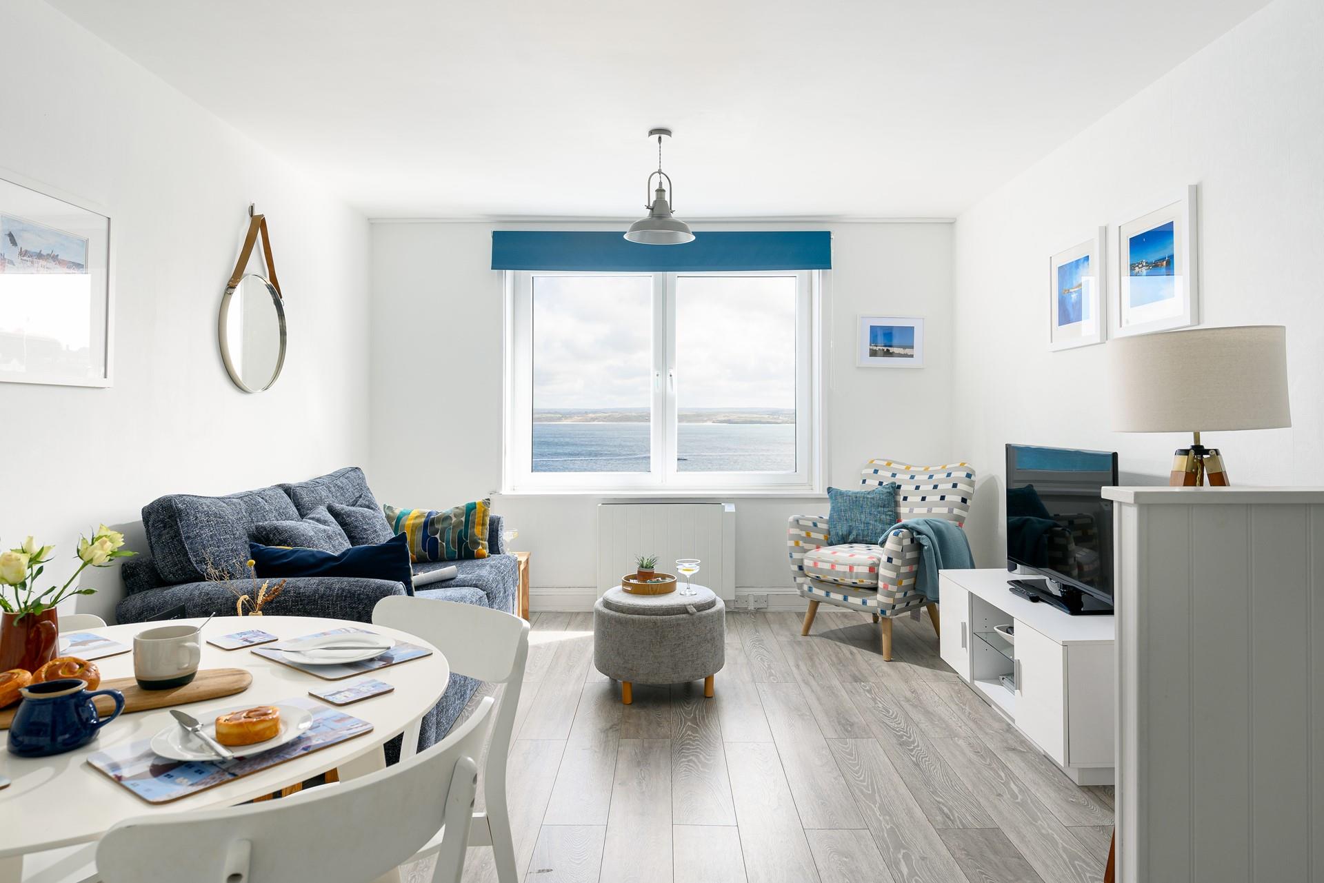 Light and breezy, 34 Carrack Widden is a seaside dream for couples or solo travellers!