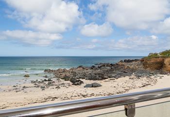 The gorgeous Porthmeor beach is visible from the lounge, watch the sunset from the Juliet balcony. 