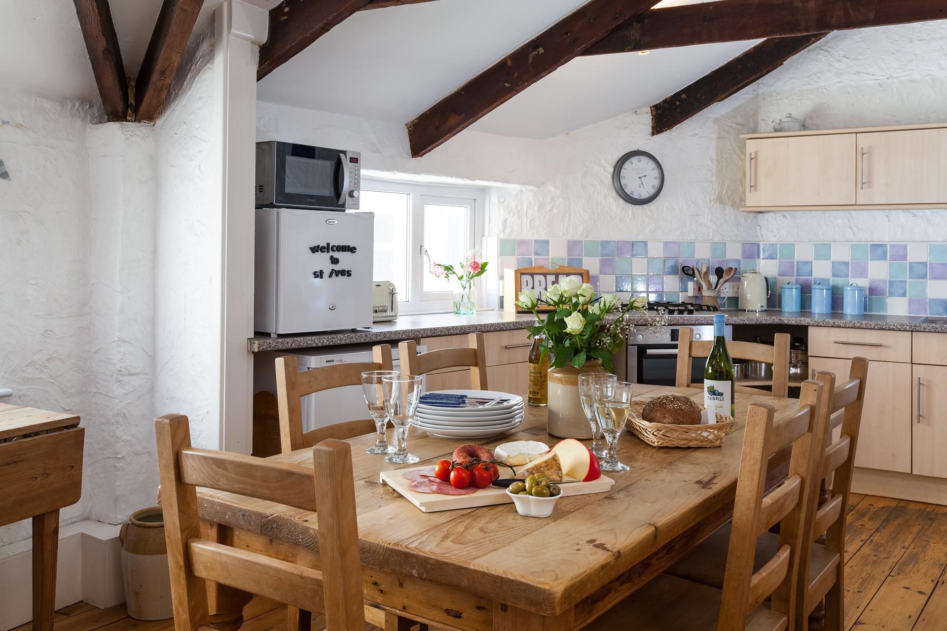 The dining table is the perfect place for everyone to gather to enjoy time together. 
