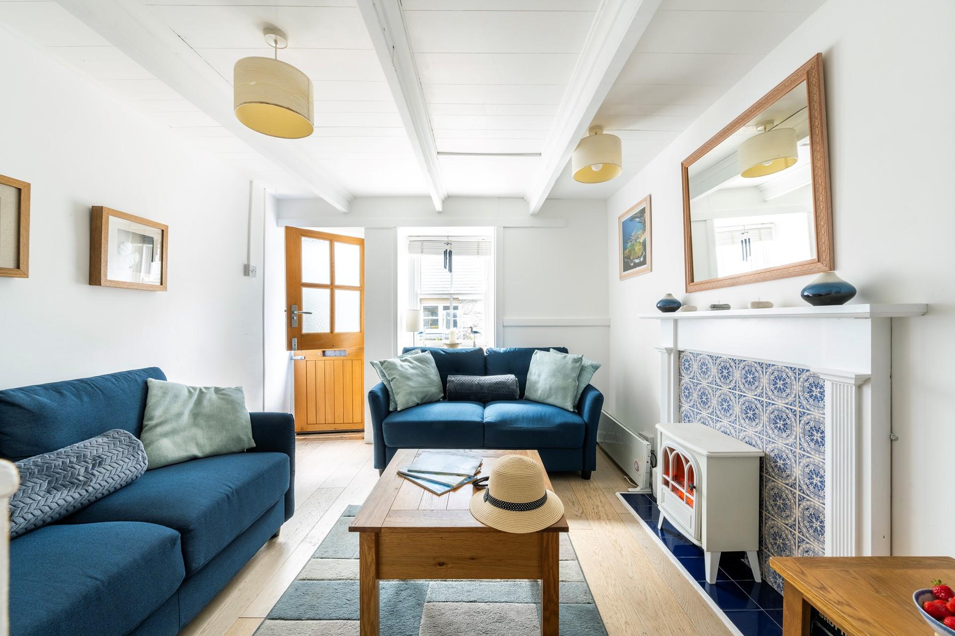 Snuggle up on the sofa after a day spent on Porthmeor beach.