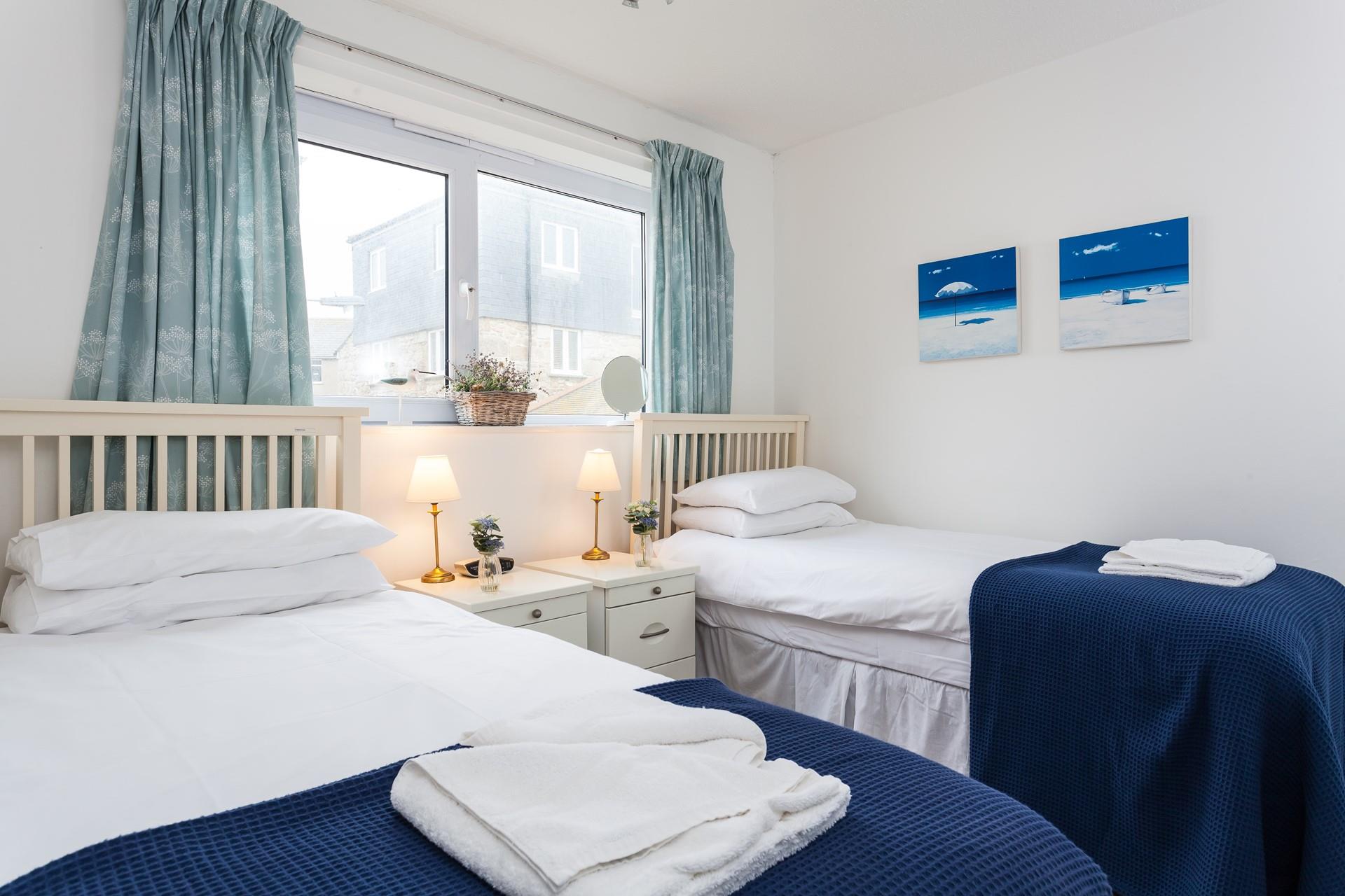 The spacious twin room offers sumptuous beds that promise a fantastic night's sleep.