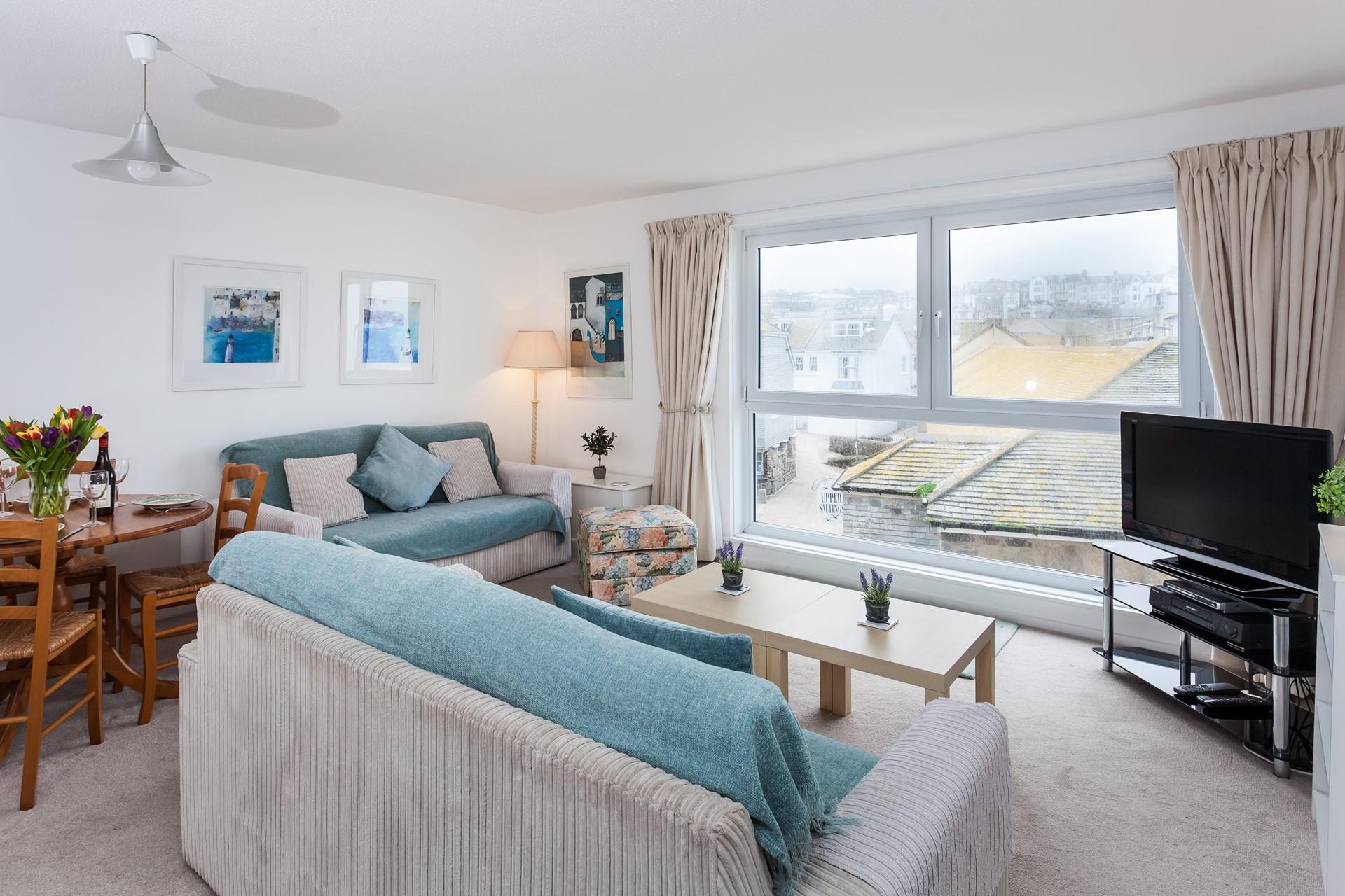 The sofa converts into a cosy double sofa bed, allowing for flexible sleeping arrangements.