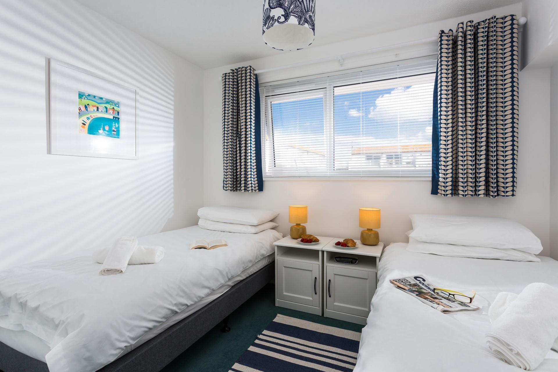 After a day of adventures, snuggle up in the comfortable bedroom.