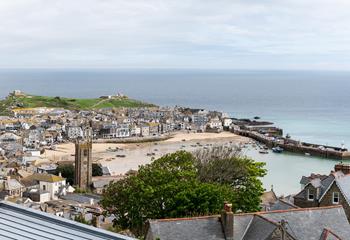 Wake up to views over St Ives harbour and quirky rooftops.