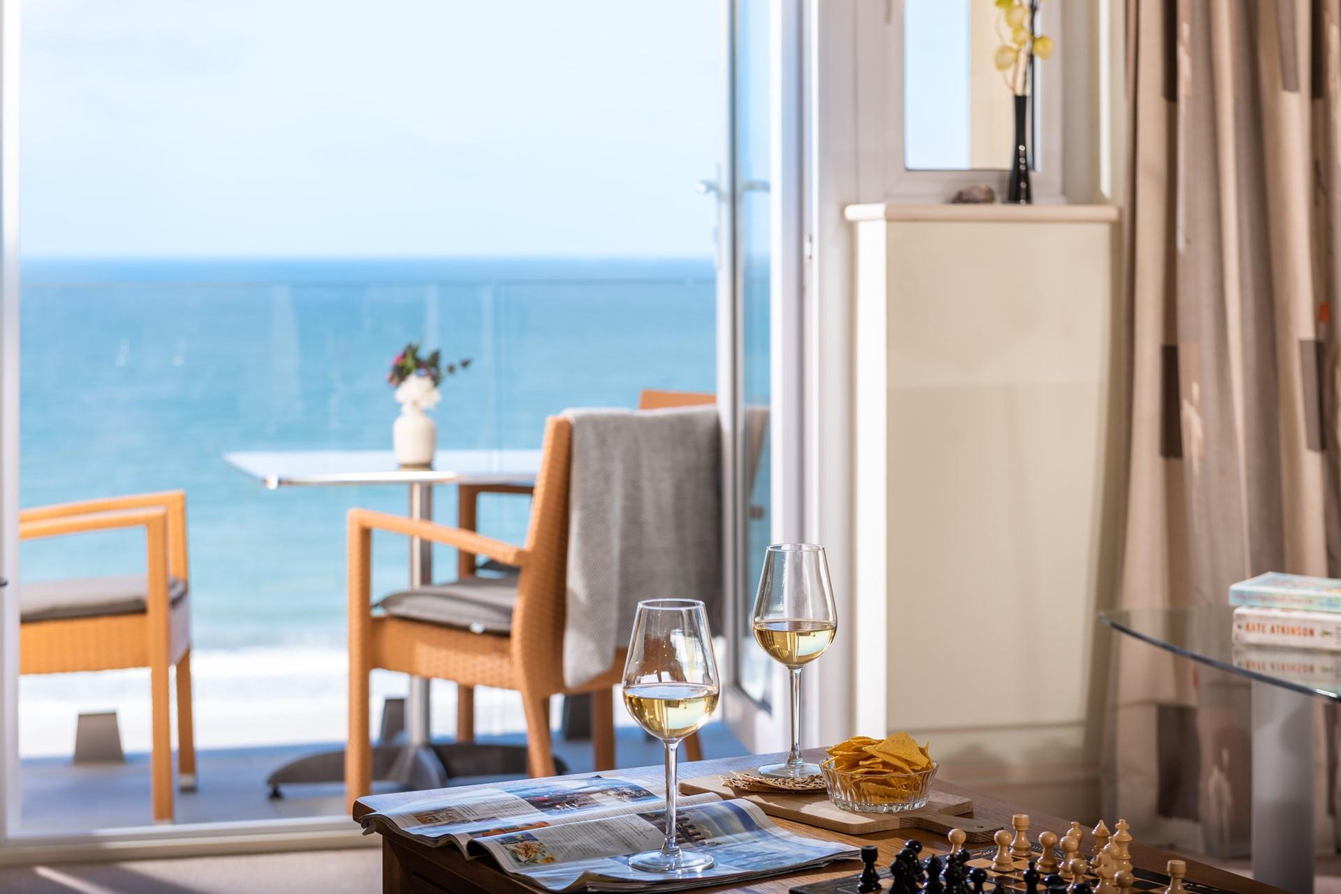 Throw open the patio doors, pour a glass of wine and relax after a day exploring Cornwall. 