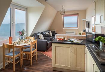 Enjoy the stunning views whilst cooking, dining and relaxing.