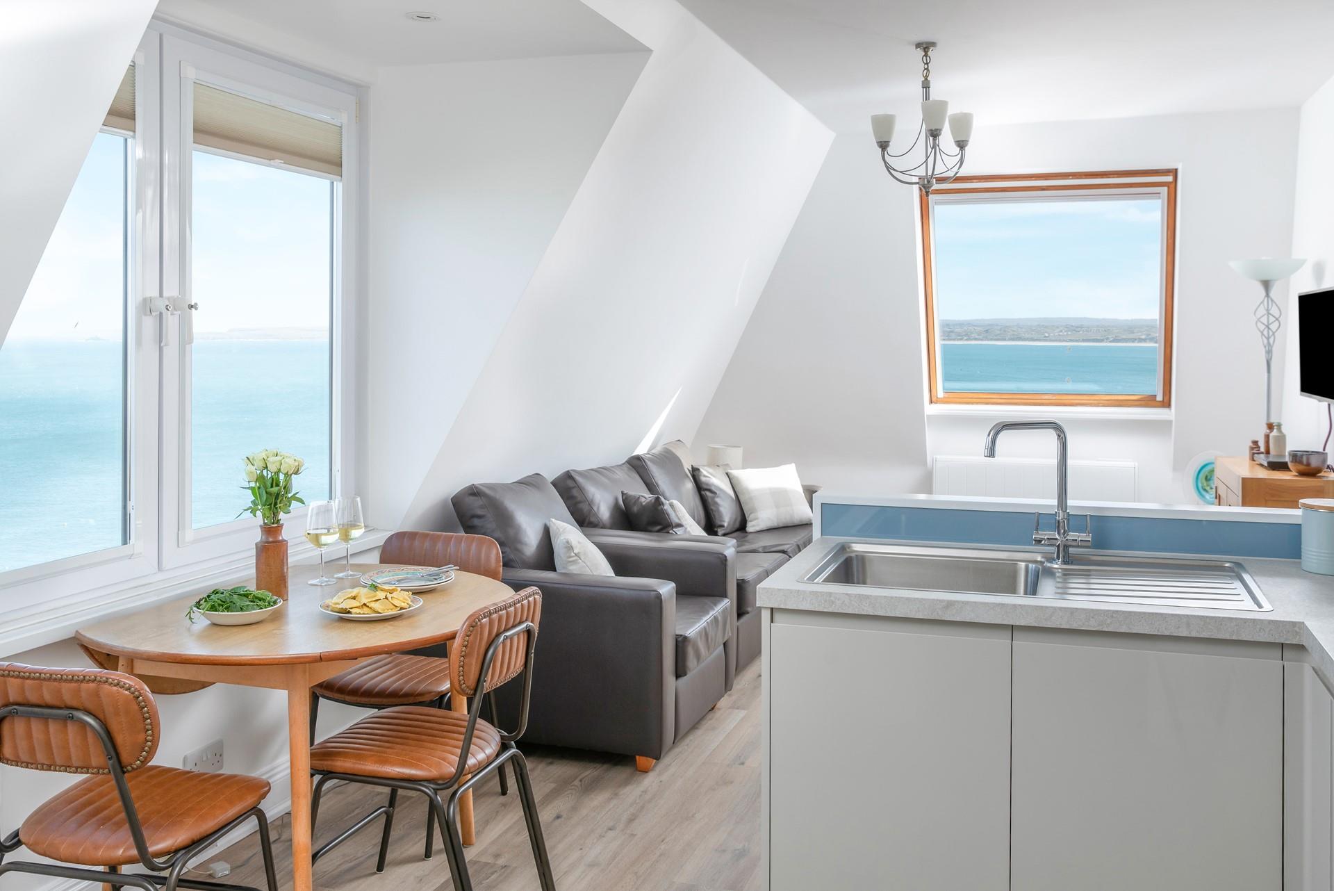 Enjoy the stunning views whilst cooking, dining and relaxing.