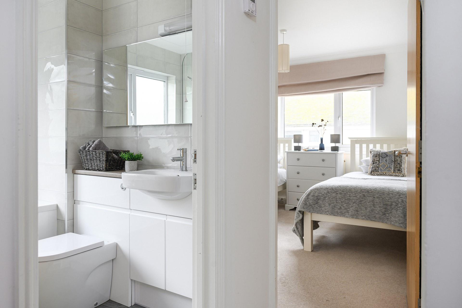 Wake up and wander into the bathroom to get ready for the day.