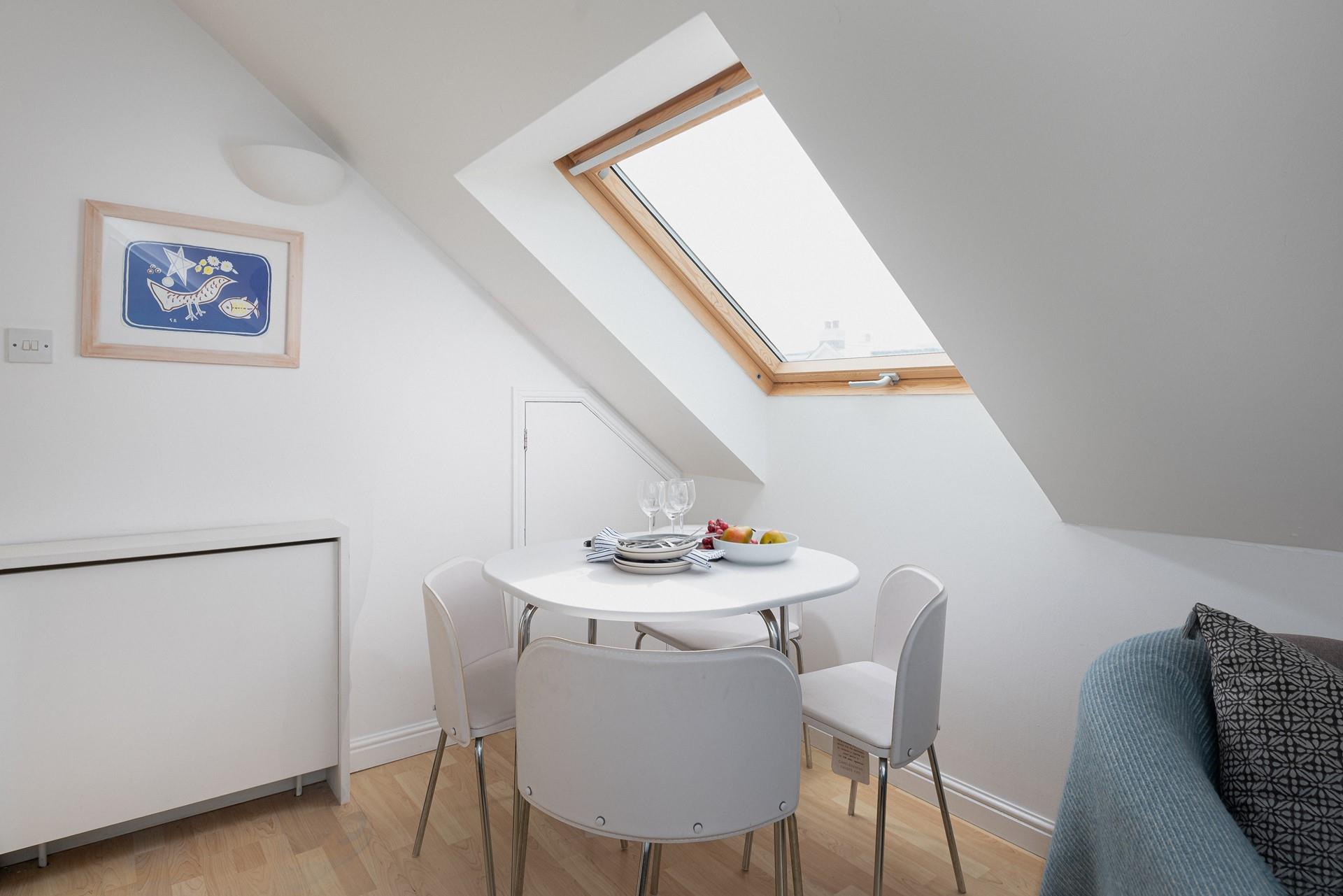 Cook up delicious dinners and eat with the sun beaming in through your skylight.