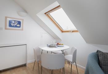 Cook up delicious dinners and eat with the sun beaming in through your skylight.