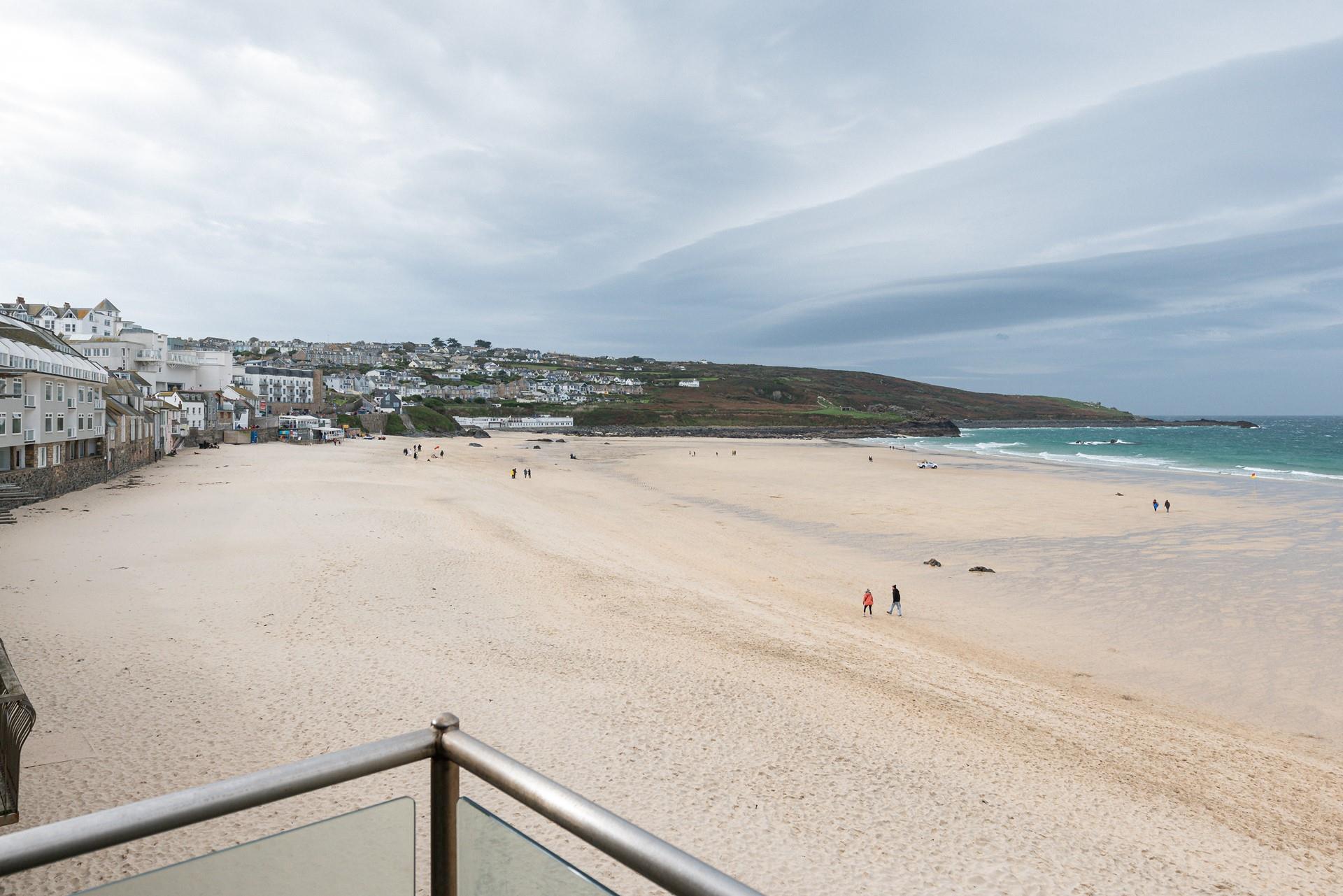 Take a morning stroll across the beach to start the day.