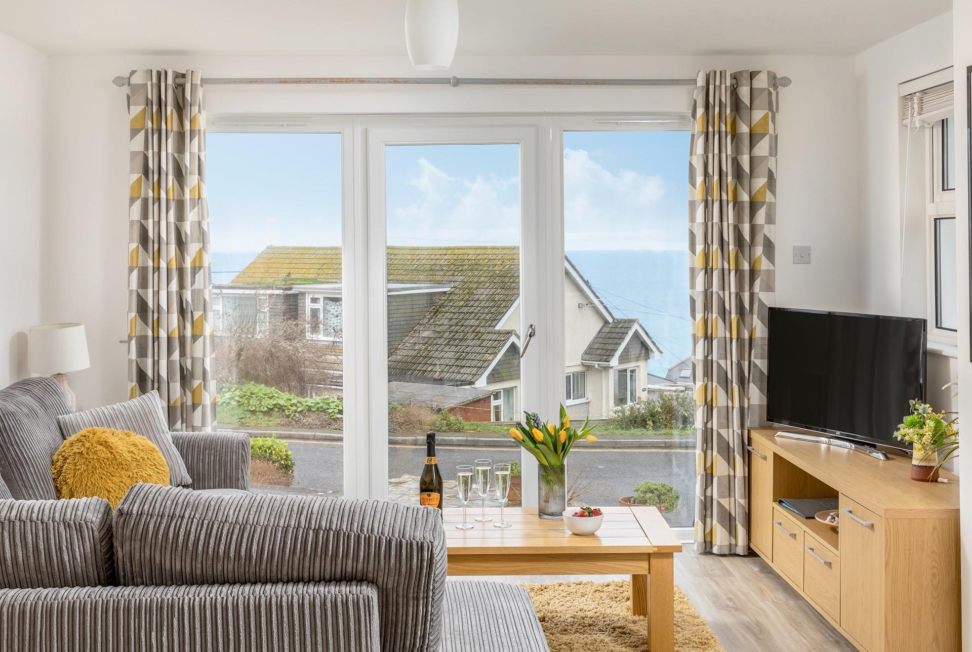 Open a bottle of wine and relax in the evenings in front of the TV.