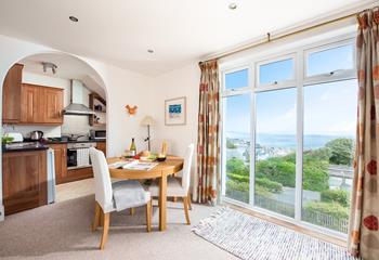 A first floor apartment, you can relax in the cosy living area whilst enjoying the spectacular views.