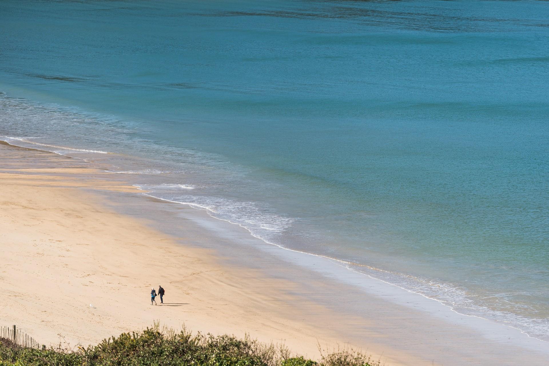 With crystal clear waters and golden sand, Carbis Bay beach is just a stone's throw away. 