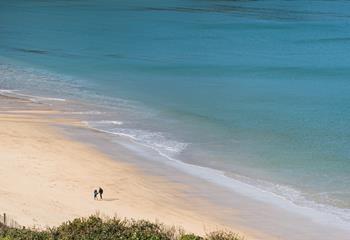 With crystal clear waters and golden sand, Carbis Bay beach is just a stone's throw away. 