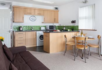 Open plan living makes it easy to socialise with loved ones.
