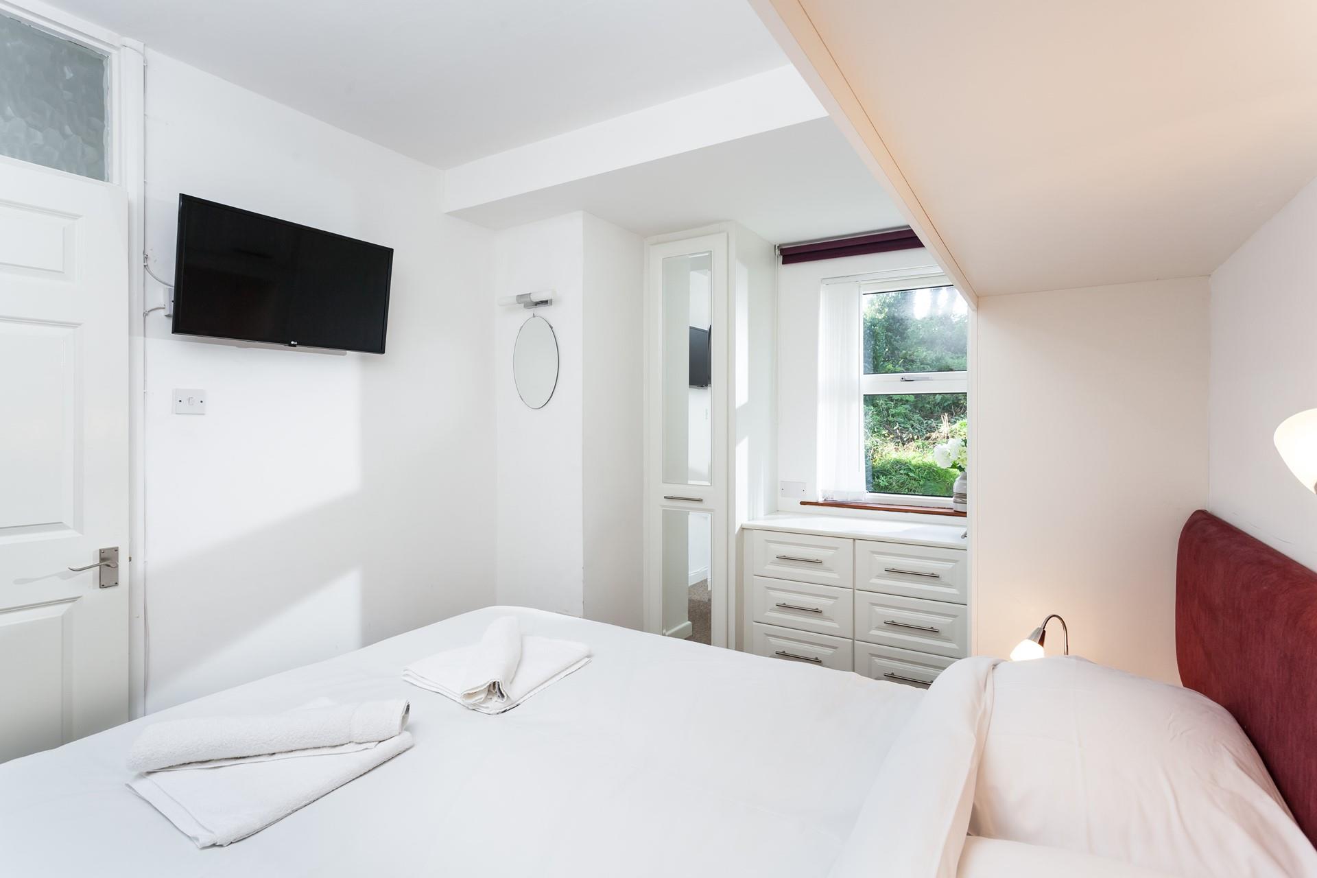 Spend a lazy morning in bed catching up on your favourite shows.