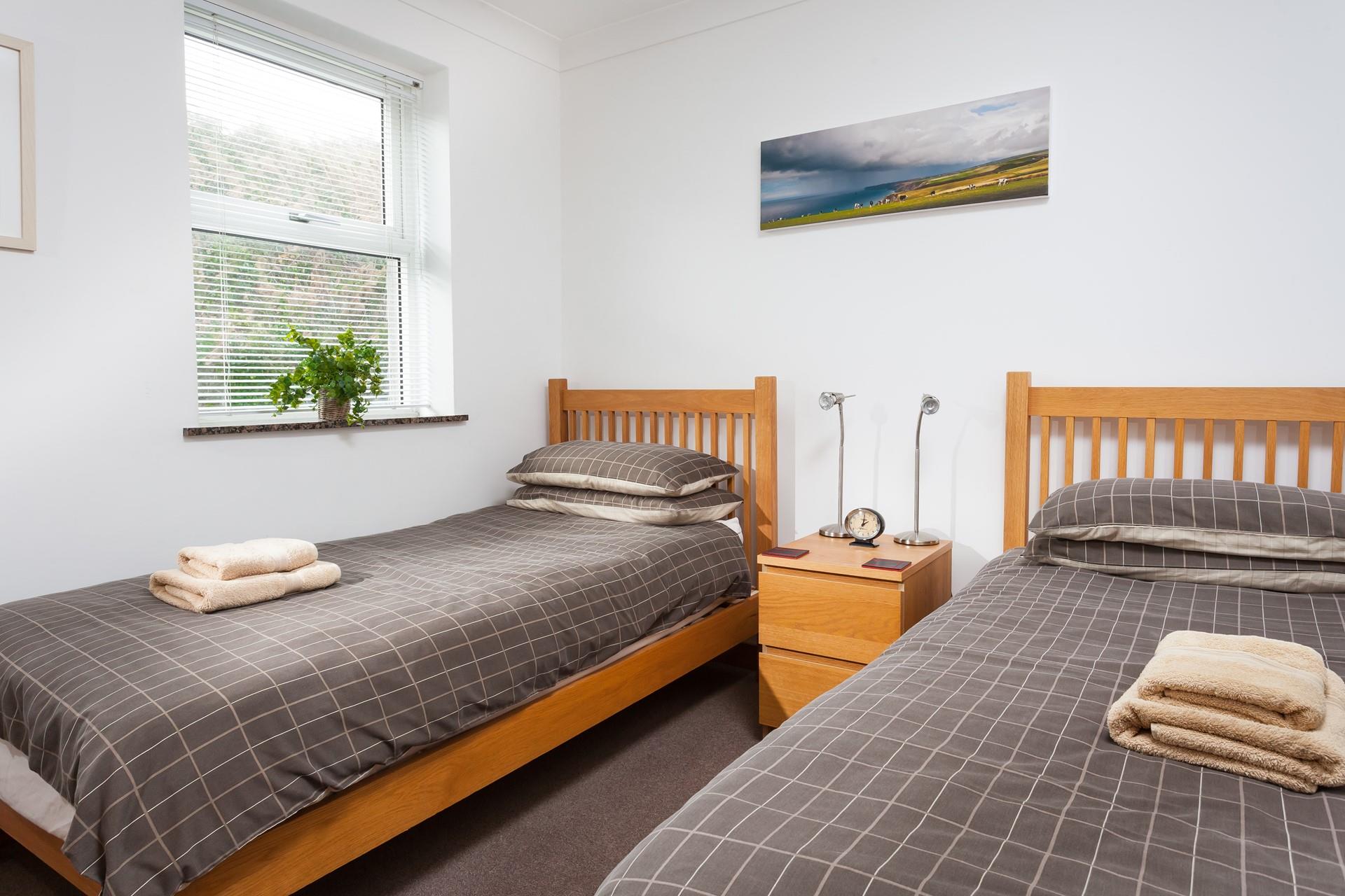 The twin bedroom is great for both children and friends sharing.