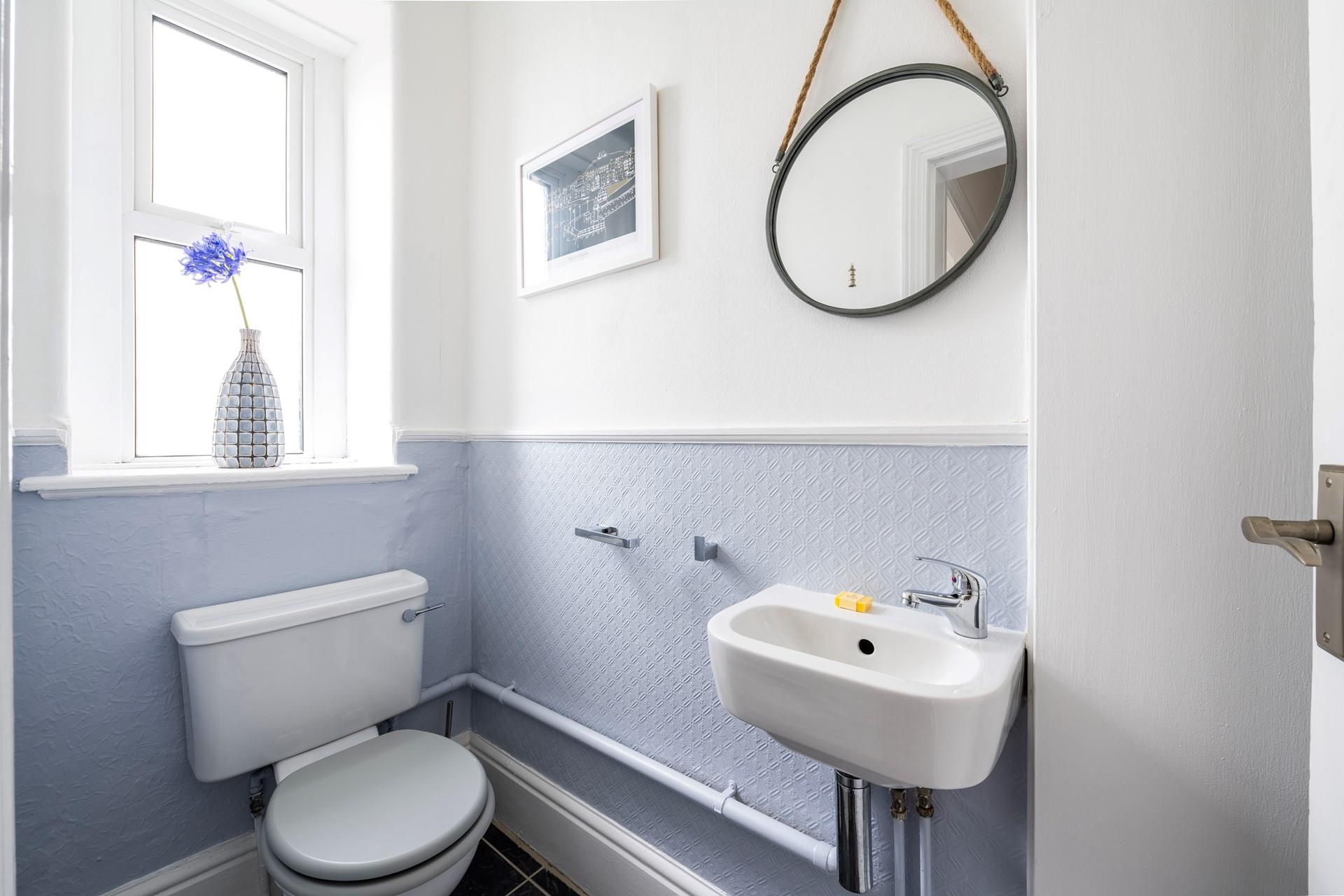 The property benefits from a convenient cloakroom. 