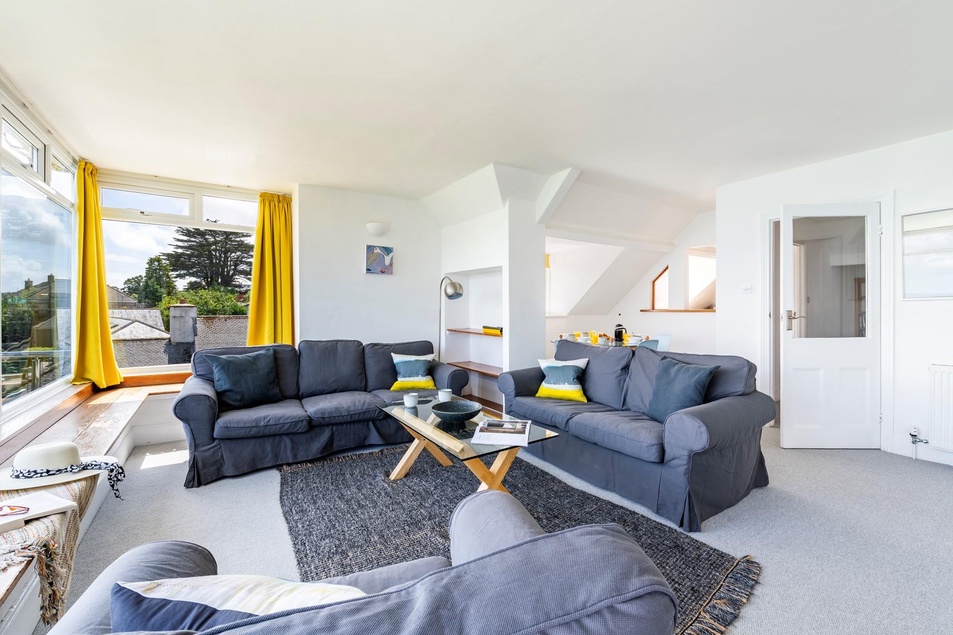 With an open plan layout, the view really is the focal point of the apartment.