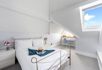 The double room is spacious and benefits from an en suite. 
