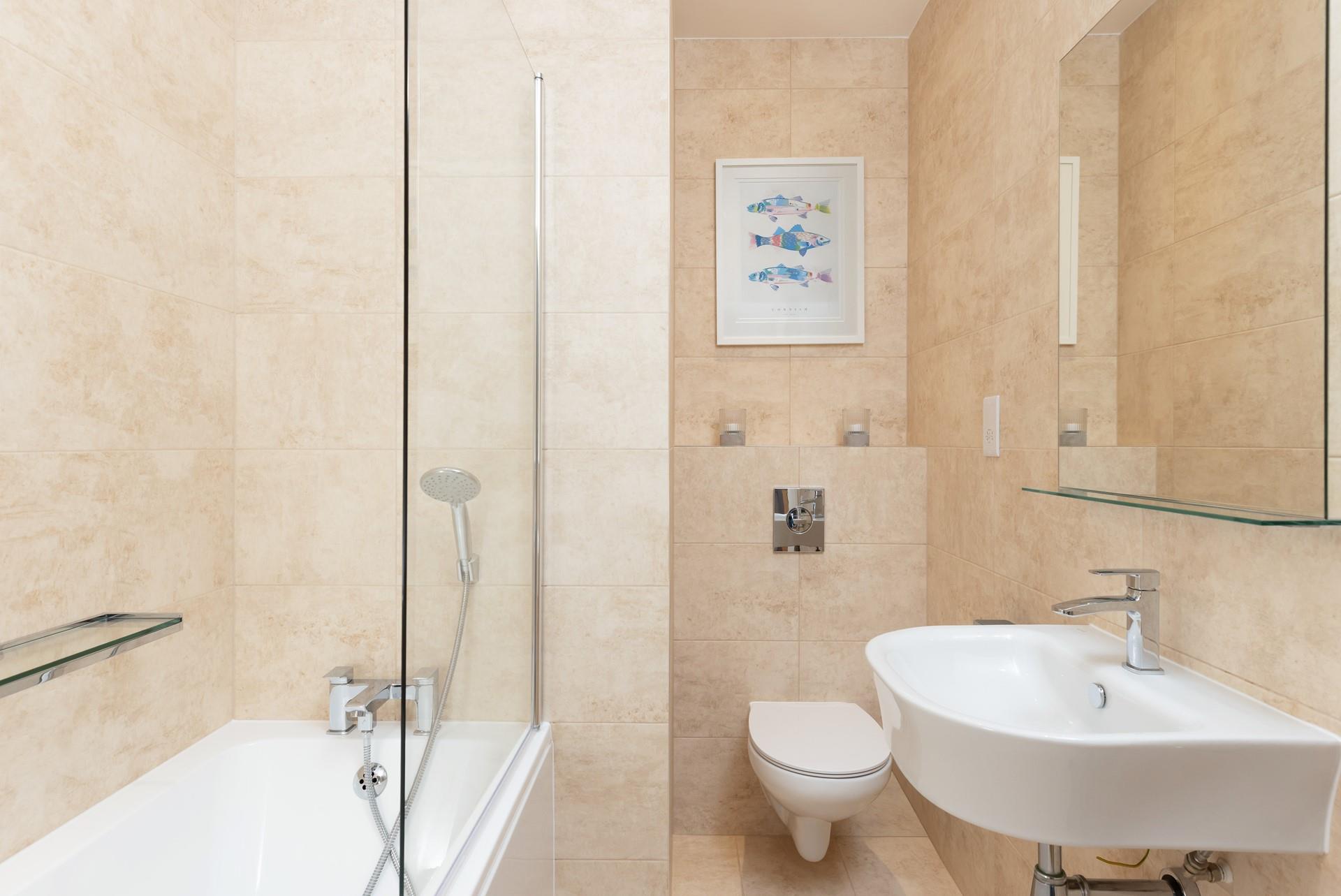 Relax in the bath after a ramble across the coast path.