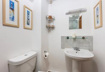 Take turns to get ready in the family shower room before heading out for the day.