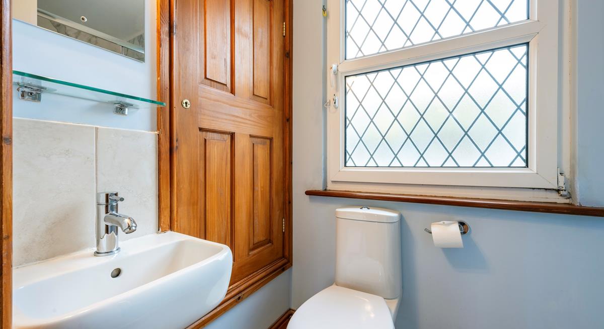 The en suite for Bedroom 3 is situated at the front of Island Cottage. 