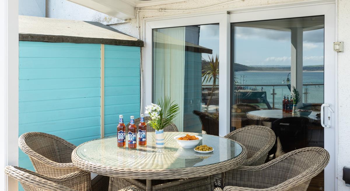 Start the day right with a hearty breakfast outside in the morning sun.