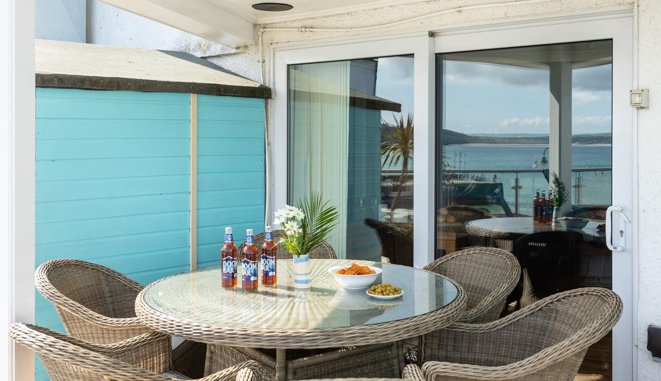 Start the day right with a hearty breakfast outside in the morning sun.