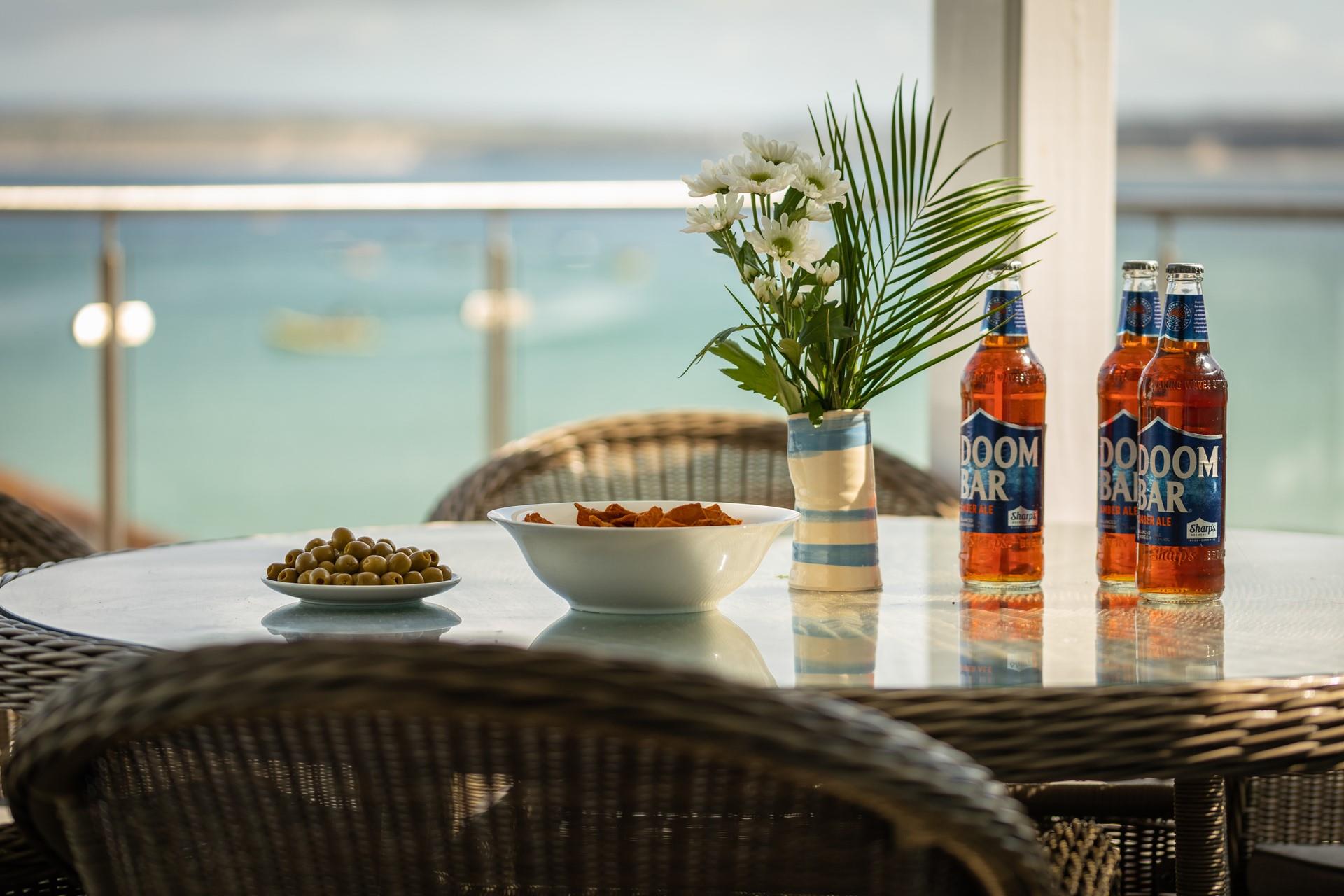 Dine al fresco so you don't miss a minute of sunshine.