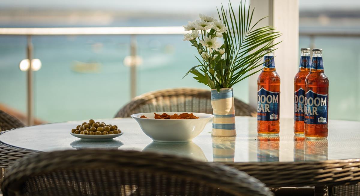 Dine al fresco so you don't miss a minute of sunshine.