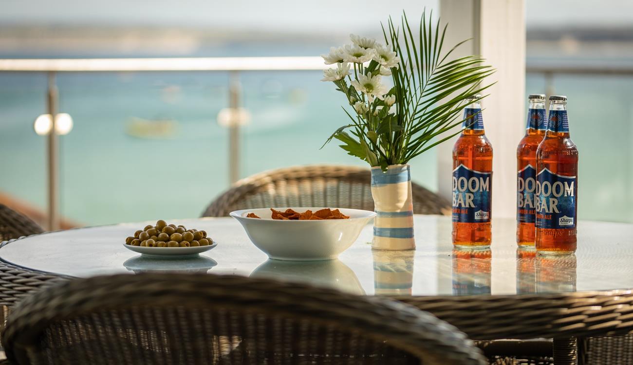 Dine al fresco so you don't miss a minute of sunshine.