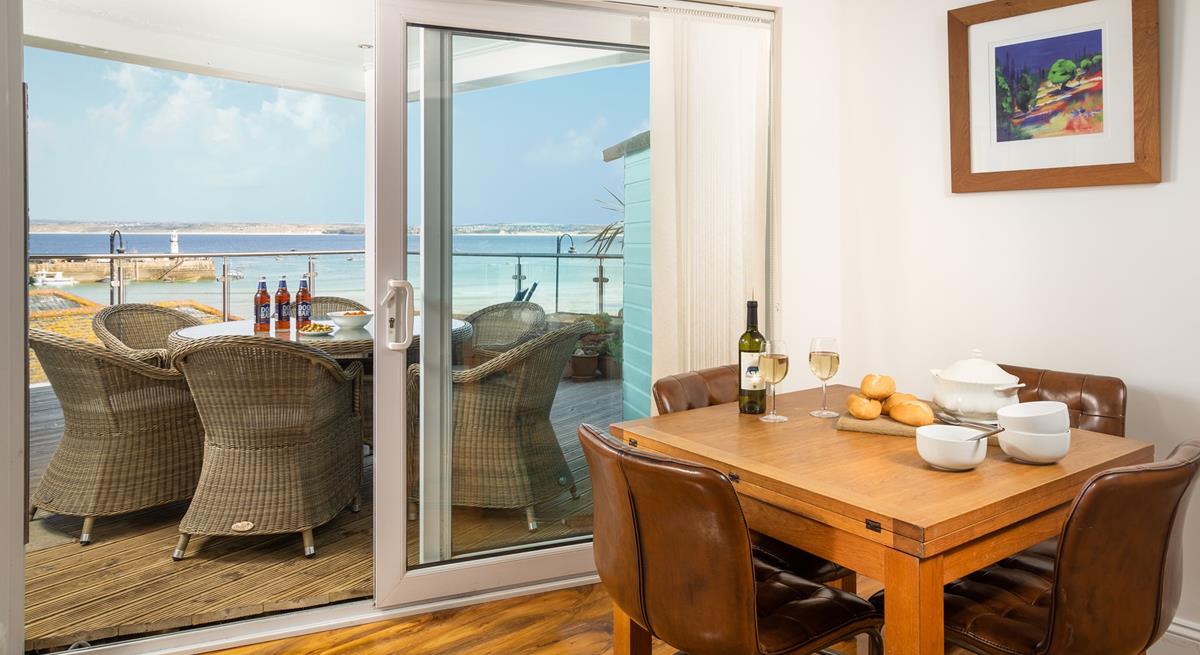 Enjoy a lazy lunch on your decking in between sunbathing.