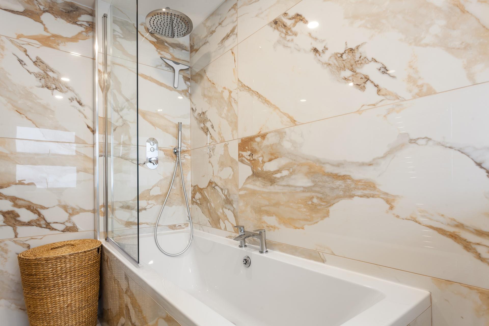 Forget about the stresses of daily life when you sink into a hot bubbly bath.