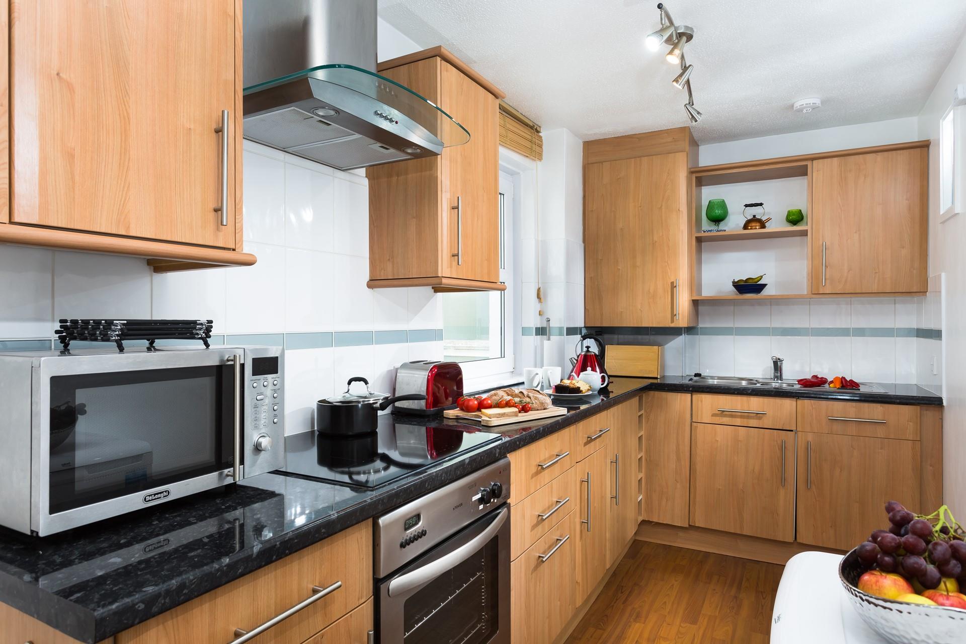 Cook up a storm in the kitchen or head out for a meal in town.