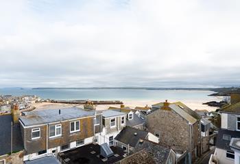 Enjoy views of St Ives harbour from the moment you wake up.