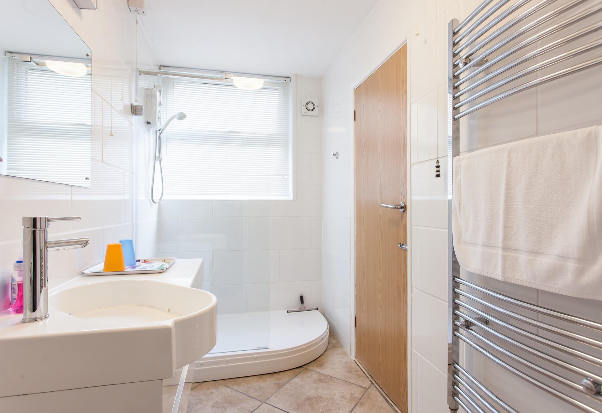 Wash off the sand and salty hair in the shower.