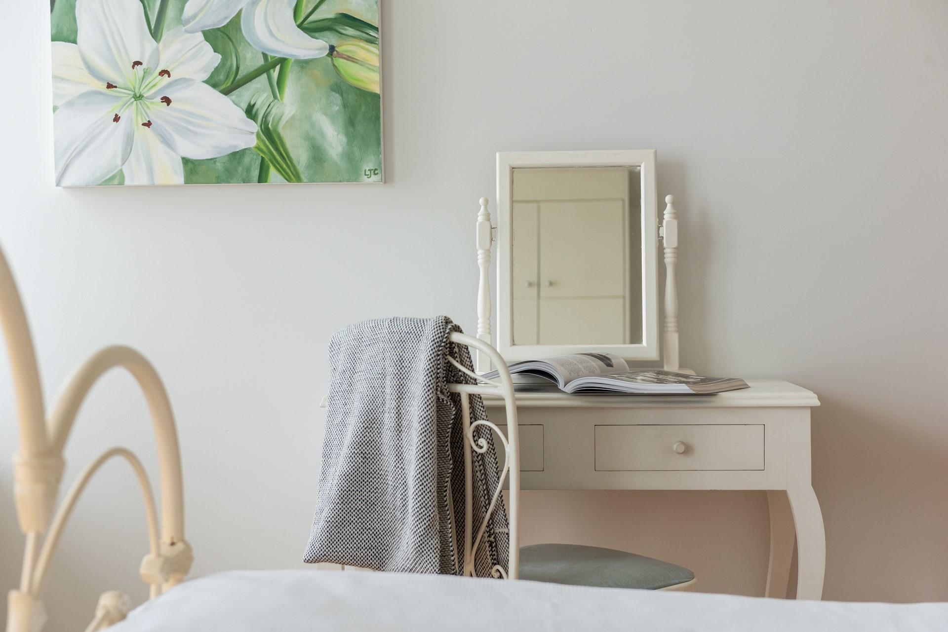 Get ready for the day at the dressing table and head out to explore the cobbled streets.