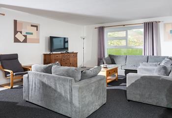 There are lots of cosy sofas to snuggle into after a busy day exploring Cornwall.