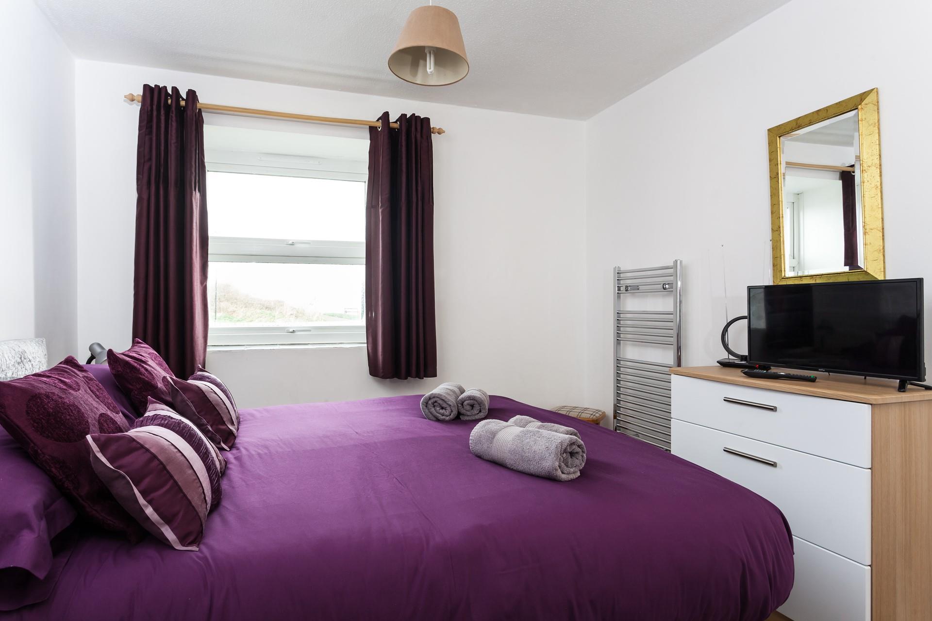 Wake up to sea views across to The Island.